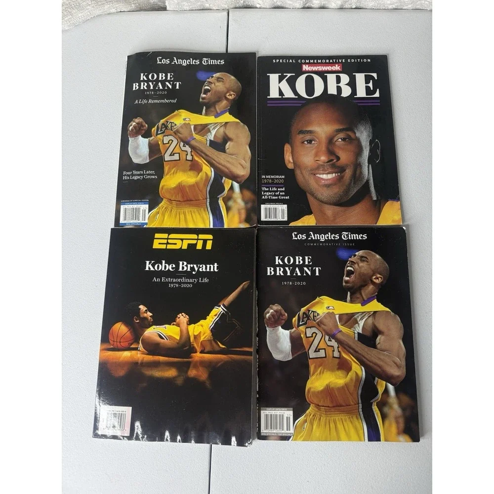 Kobe Bryant Commemorative Magazine Lot LA Times ESPN 1978-2020 Lakers Tribute